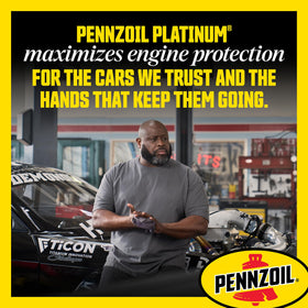 Graphic of viscosity curve for Pennzoil Platinum 5W-20 showing stability