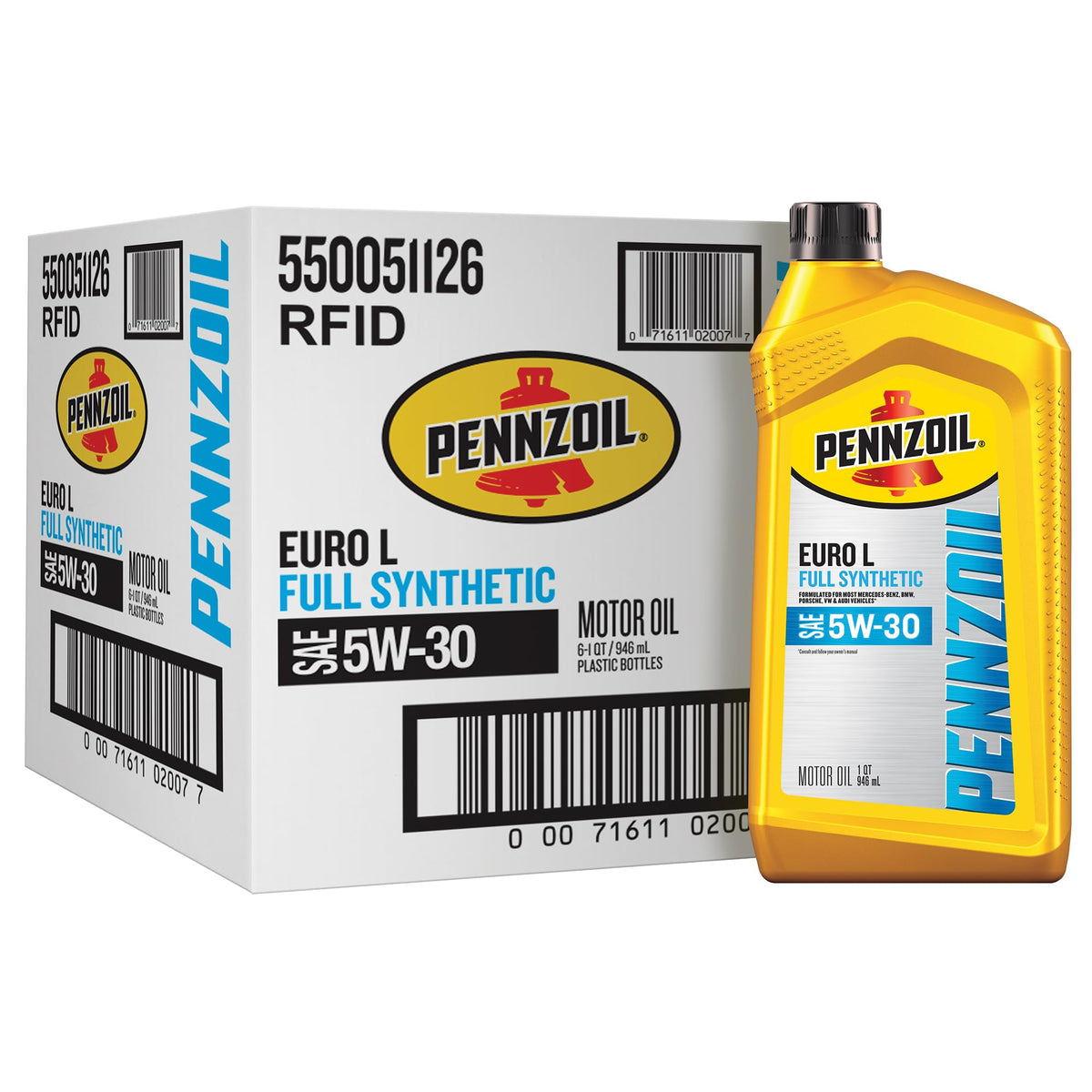 Pennzoil bottle front packaging showing product and benefits