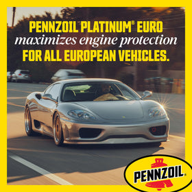 Pennzoil bottle in an engine bay demonstrating easy use and fitment