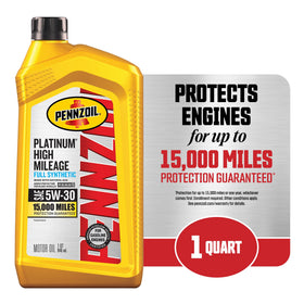 Pennzoil Platinum being poured into engine, showing smooth flow