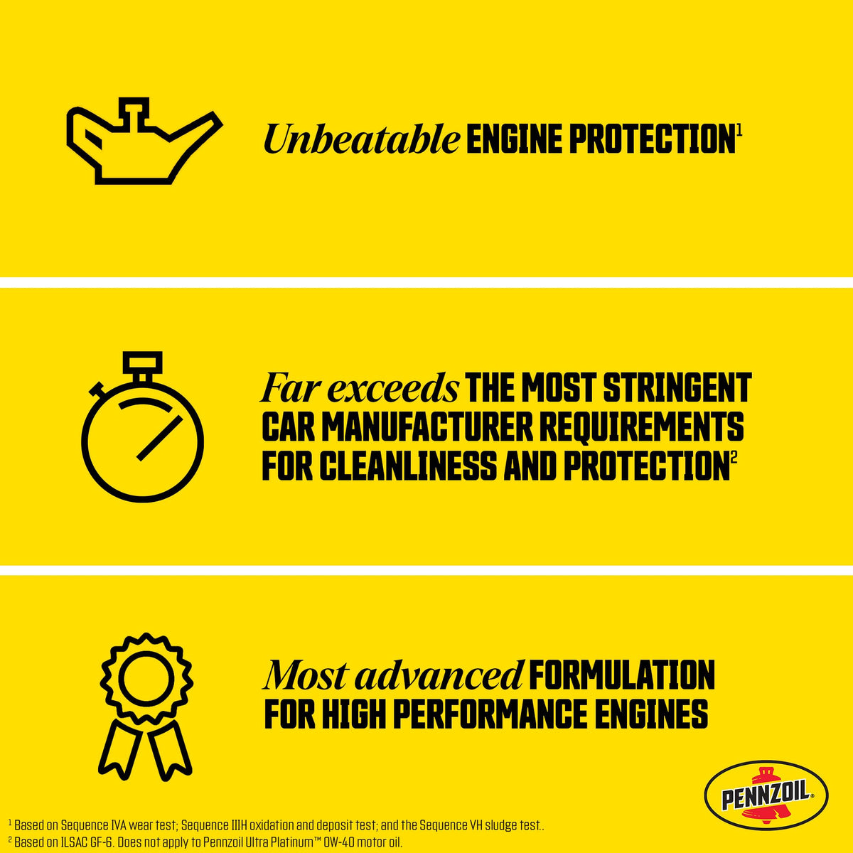 Macro view of Pennzoil oil texture highlighting smooth synthetic formulation benefit