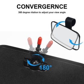 penobon center mirror double ball joint detail enabling full-angle adjustment