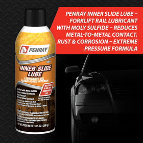 penray lubricant film close-up showing moly-sulfide texture for durable protection