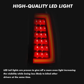 PENSUN tail lights illuminated at night showing enhanced brake light visibility