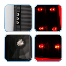 PENSUN tail lights beside a ruler showing accurate dimensions and fit confidence