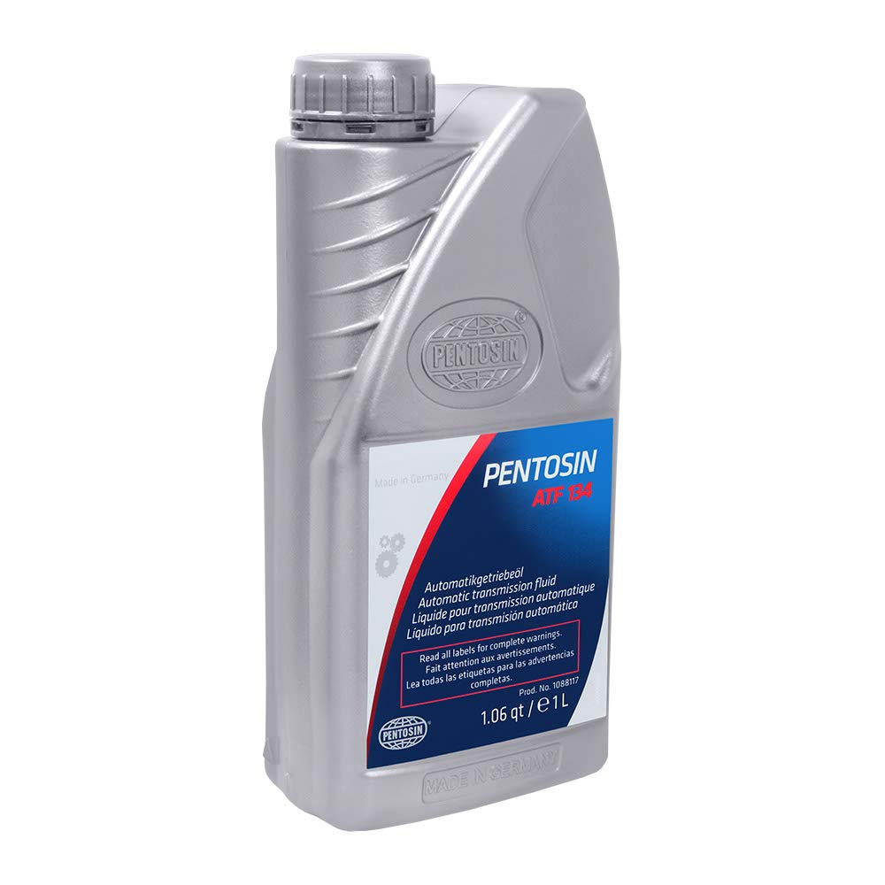 Pentosin ATF 134 pouring into transmission funnel to show ease of use
