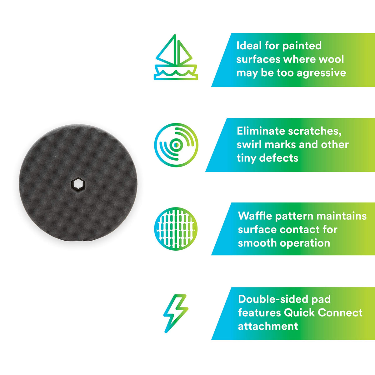Perfect-It 3M side profile showing foam thickness and durability for prolonged use