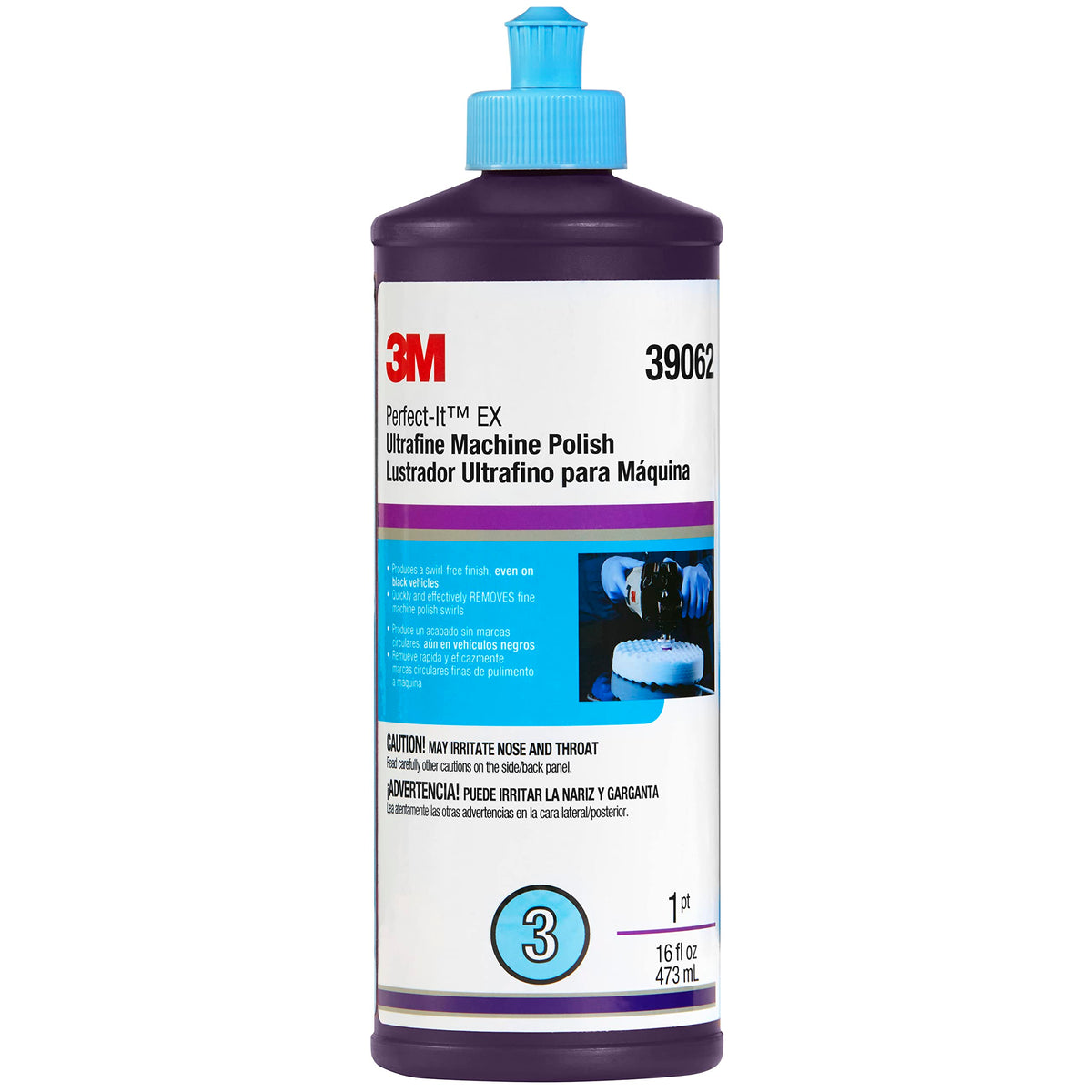 Perfect-It 3M EX front label shot showing product and professional finish benefits