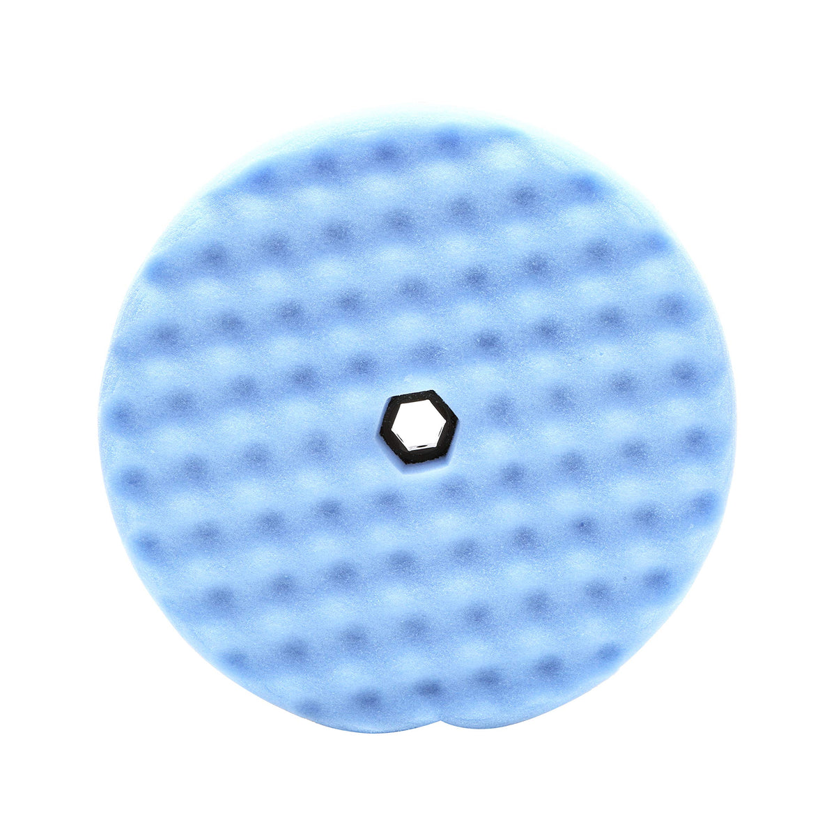 Perfect-It 3M front view of 8-inch ultrafine pad showing Quick Connect center plate for secure attachment