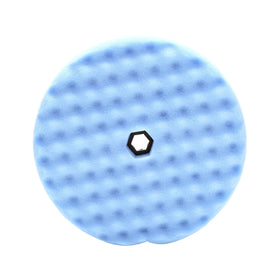 Perfect-It 3M front view of 8-inch ultrafine pad showing Quick Connect center plate for secure attachment