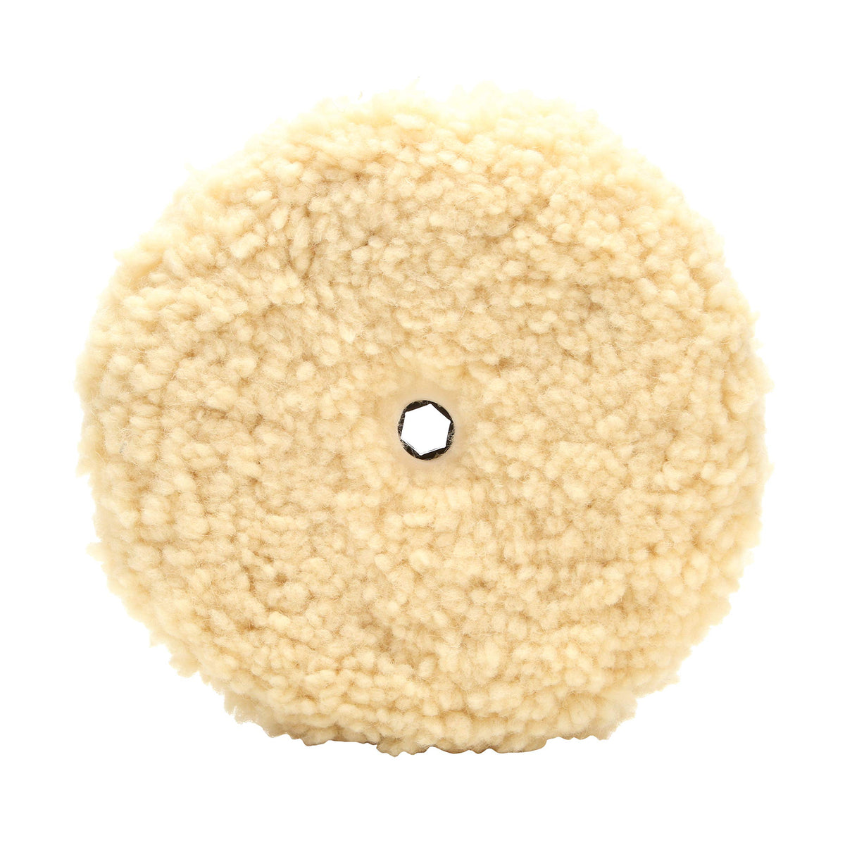 Perfect-It front view of 9-inch wool pad showing brand and fast cutting benefit