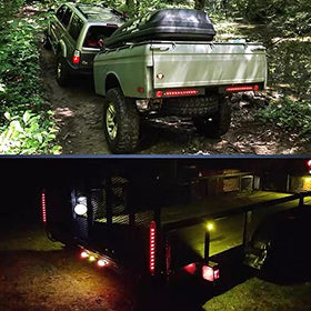 PerfecTech dusk scene with illuminated bar demonstrating night visibility benefit