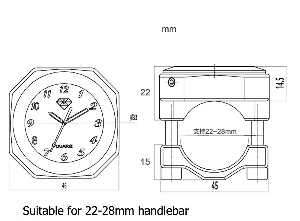 PerfecTech luminous dial glowing at night for improved low-light readability
