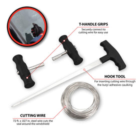 Performance Tool braided wire close-up showing durable strands for reliable cutting