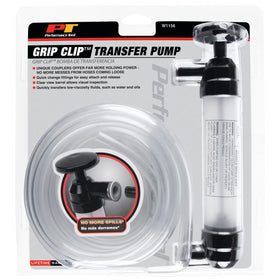 Performance Tool in use siphoning oil illustrating easy, mess-reducing transfer