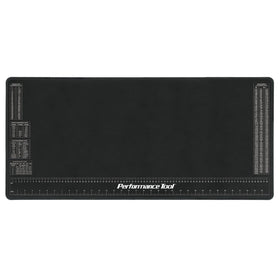 Performance Tool clear shot of printed ruler and conversion charts for quick reference