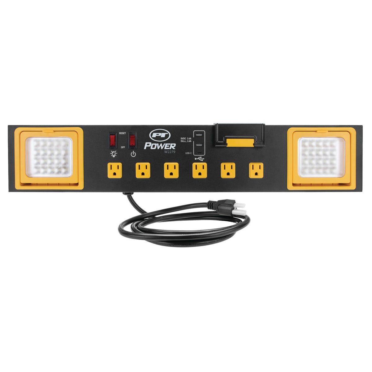 Performance Tool cradle with USB ports holding phone, convenient charging benefit