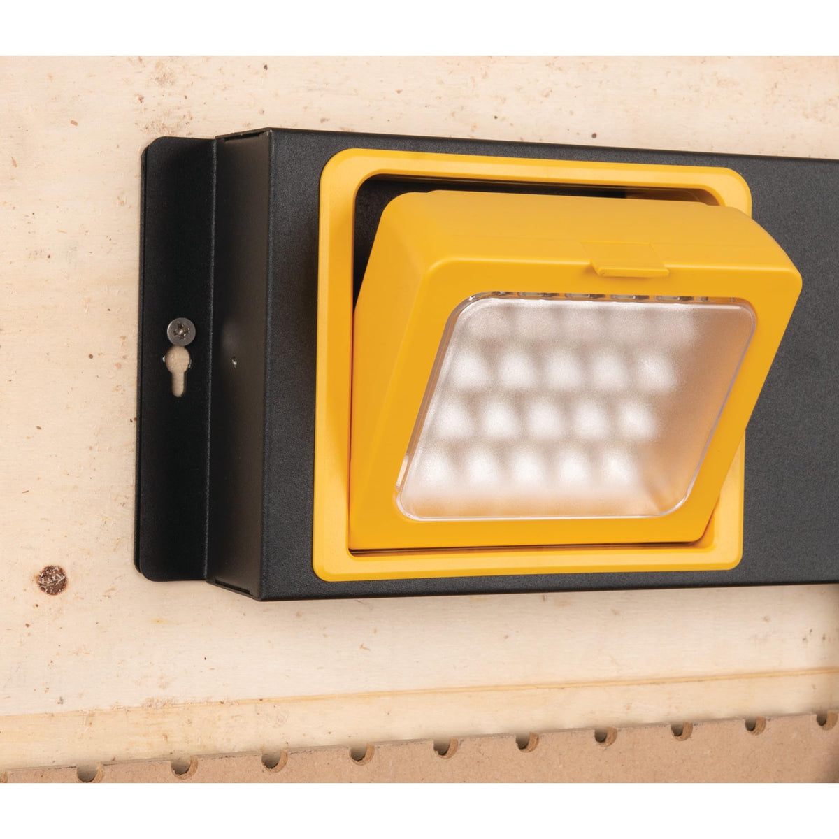 Performance Tool in workshop setting illuminating bench, improves visibility benefit