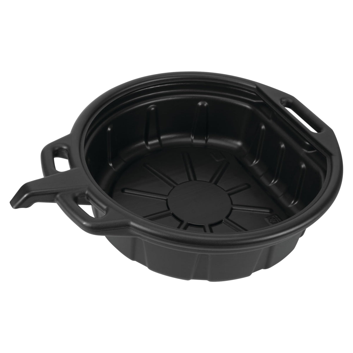 Performance Tool W4071 front view showing pan shape and capacity for tidy oil collection