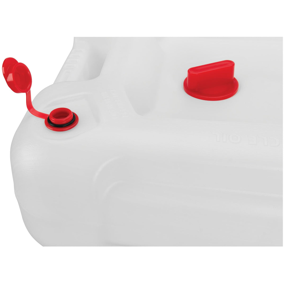 Performance Tool W4080 pouring used oil into disposal container to prevent spills