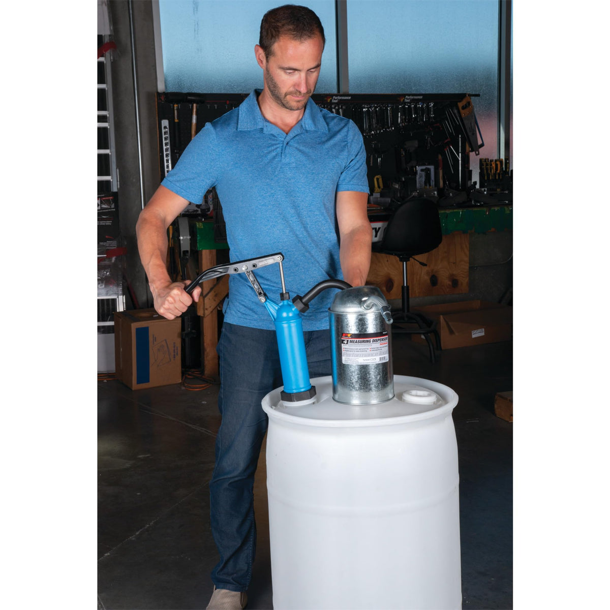 Performance Tool blue finish texture highlighting rust-resistant coating and long life