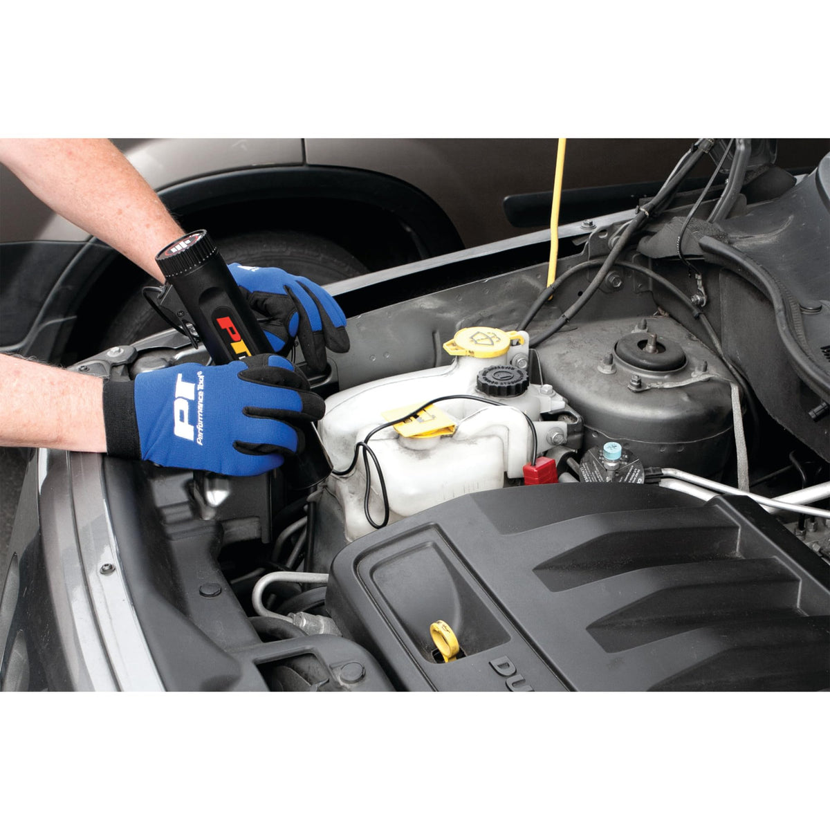 Performance Tool used on a motorcycle making timing marks easy to read