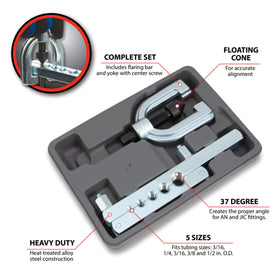 Performance Tool W80671 flaring bar close-up showing precision die alignment