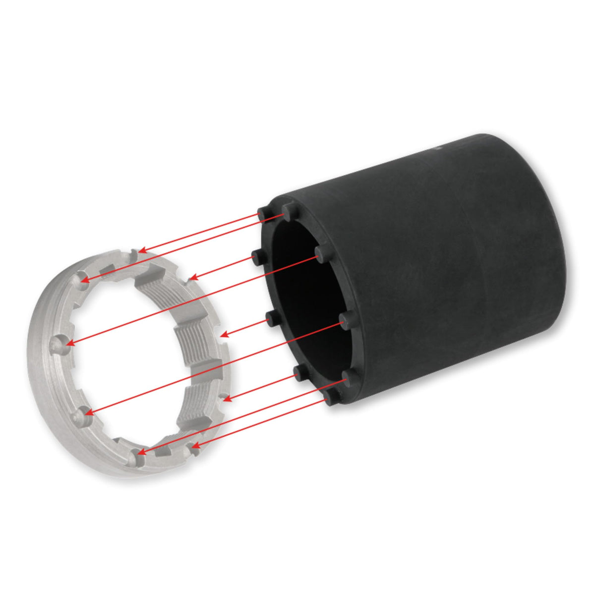 Performance Tool W83006 closeup of depth showing reach for recessed nuts benefit