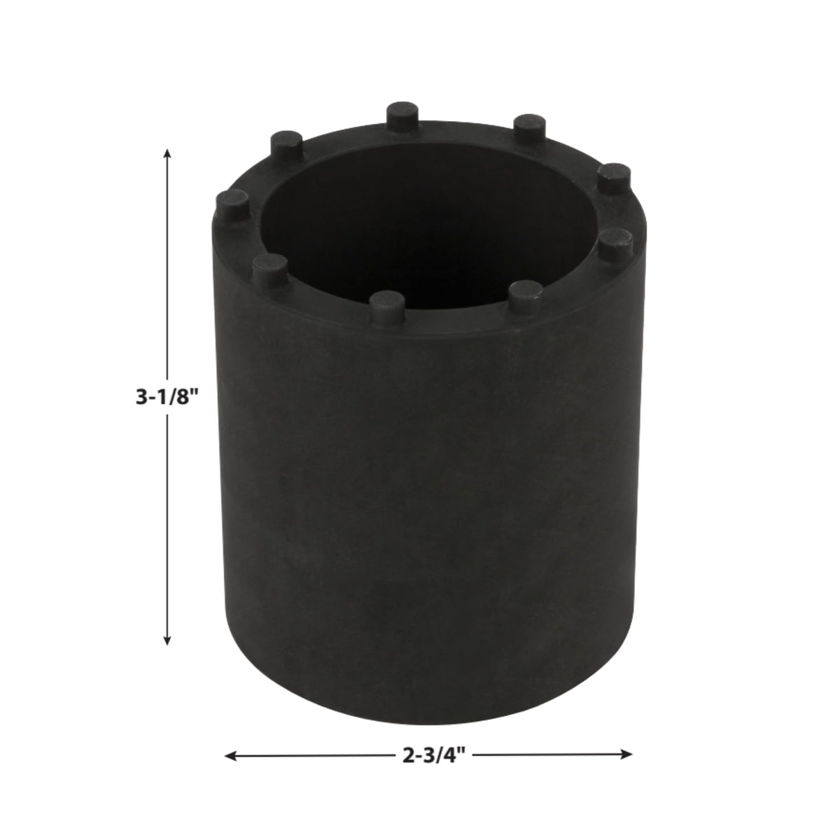 Performance Tool W83006 fitted on a GM axle nut demonstrating correct 9‑slot engagement benefit