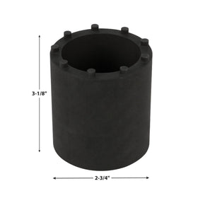 Performance Tool W83006 fitted on a GM axle nut demonstrating correct 9‑slot engagement benefit