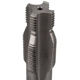 Performance Tool in-use on engine head showing how the kit restores spark plug threads for secure fitment