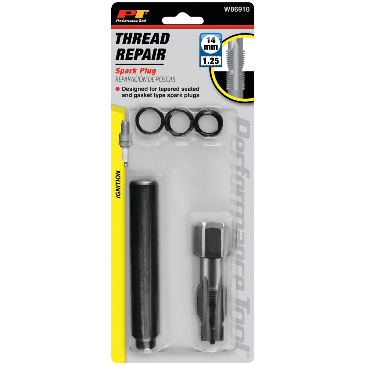 Performance Tool retail packaging and label highlighting kit contents for easy purchase verification
