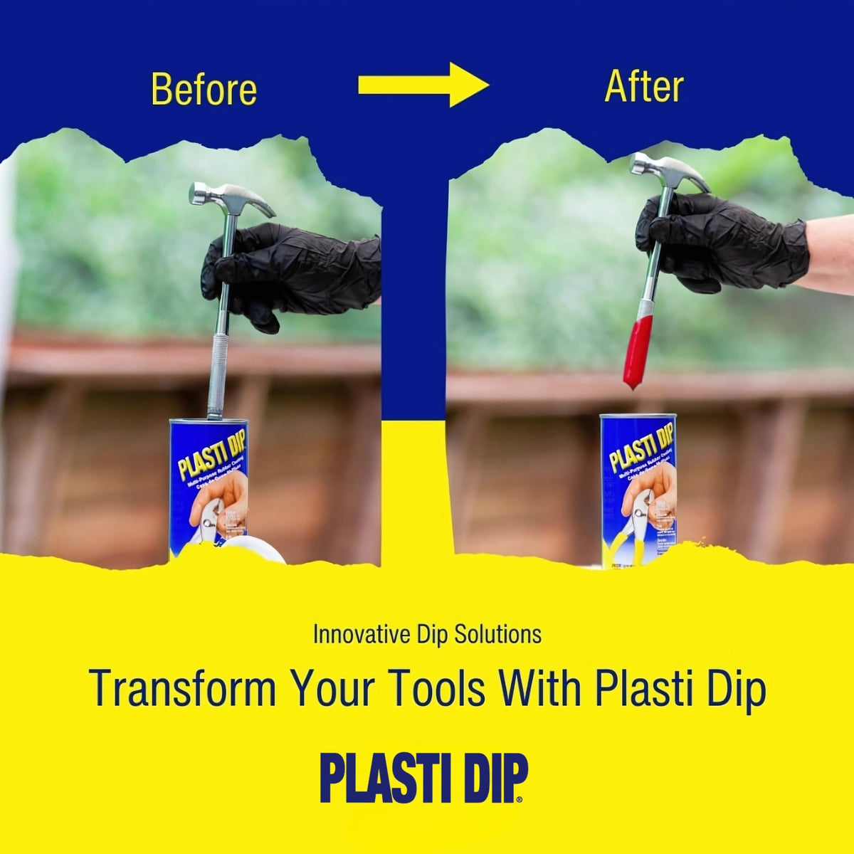 Performix Plasti Dip red peeled sheet beside a part showing easy removal benefit