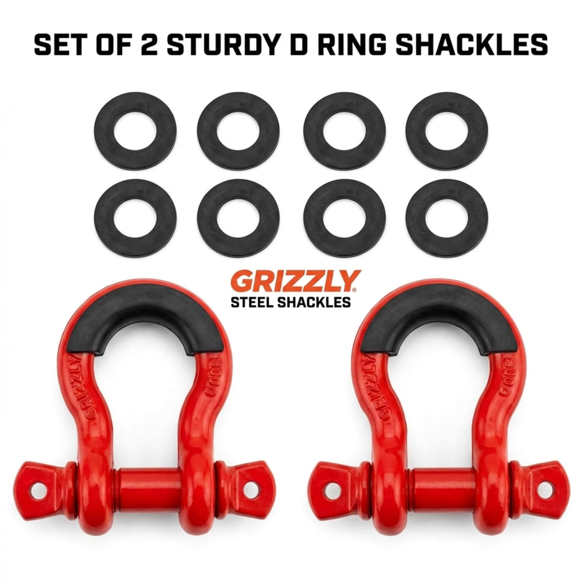 Performore D-ring attached to recovery strap demonstrating safe heavy-duty use