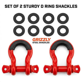 Performore D-ring attached to recovery strap demonstrating safe heavy-duty use