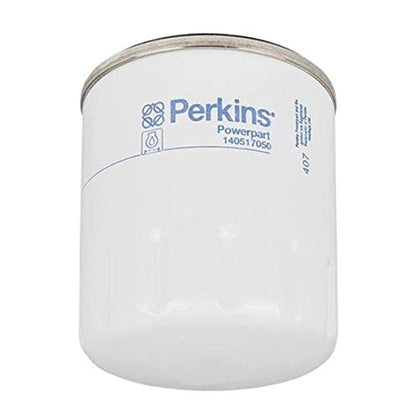 Perkins 140517050 front view showing filter body and threading for easy replacement