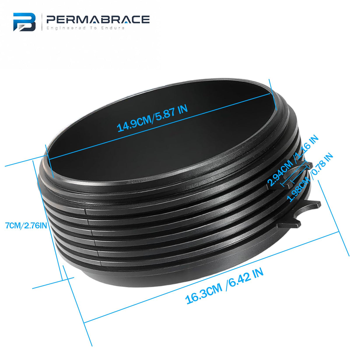 Permabrace size comparison with boat key illustrating accurate scale and fit