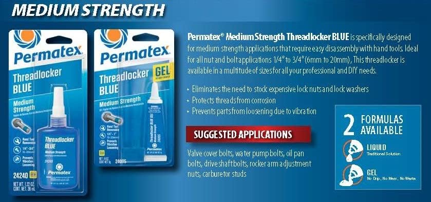 Close-up of treated threads illustrating Permatex protection against corrosion