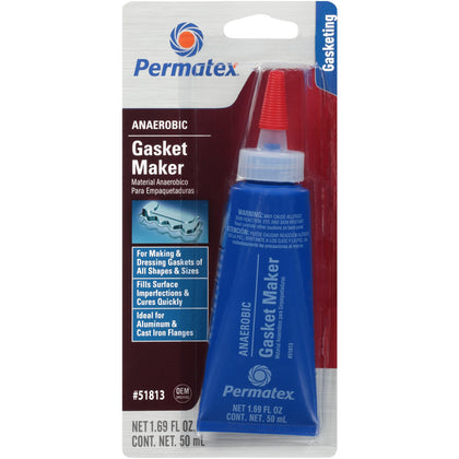 Permatex 51813 tube front view showing branding and leak-repair convenience