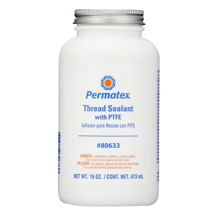 Permatex 80633 front label showing product name and red tube for easy identification and use