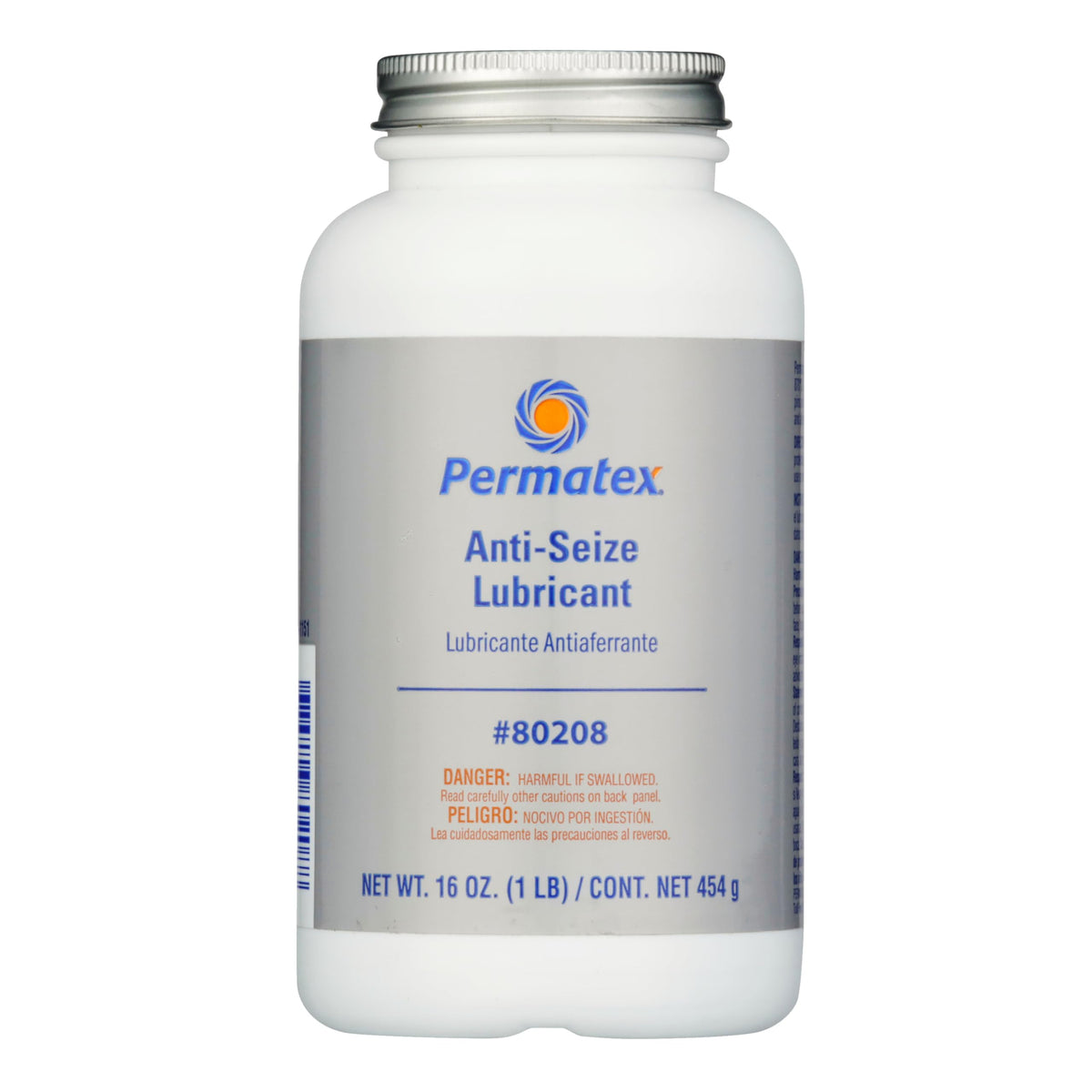 Permatex 80208 front bottle view showing label and 16 oz capacity with product benefits