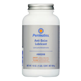 Permatex 80208 front bottle view showing label and 16 oz capacity with product benefits