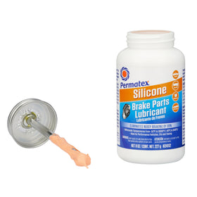 Permatex label closeup highlighting ceramic‑fortified silicone formula benefit