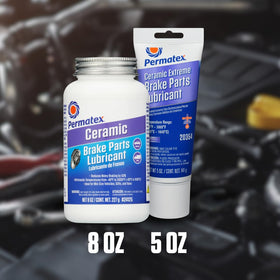 Permatex in garage setting helping mechanics prevent seizing