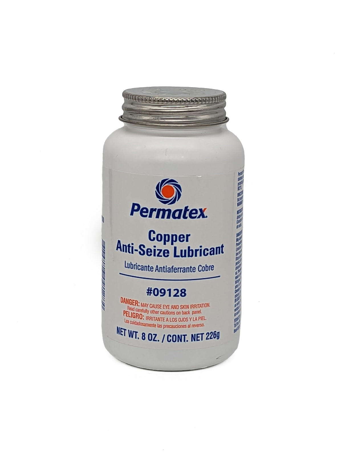 Permatex copper anti-seize front can showing label and size, ensures accurate product choice