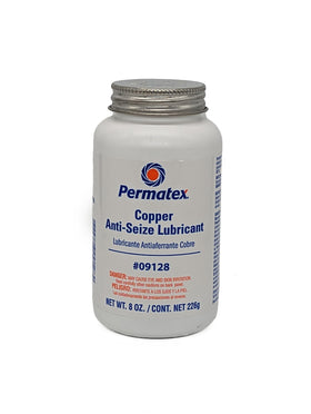 Permatex copper anti-seize front can showing label and size, ensures accurate product choice