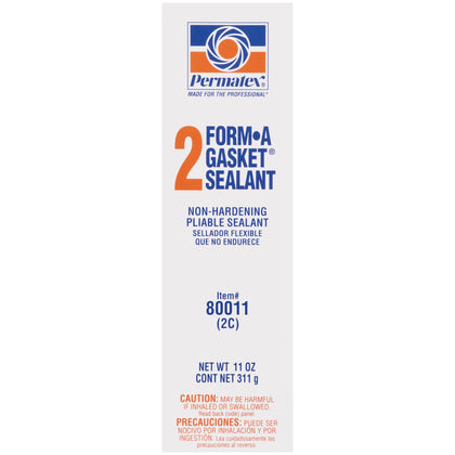 Permatex front label showing product name and volume, clear identification benefit