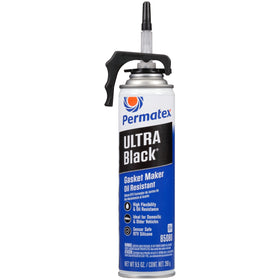 Permatex Ultra Black front can showing label and pack, ensures correct product identification