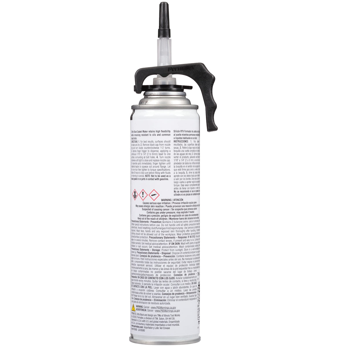 Permatex PowerBead nozzle dispensing a consistent bead, offers precise application control