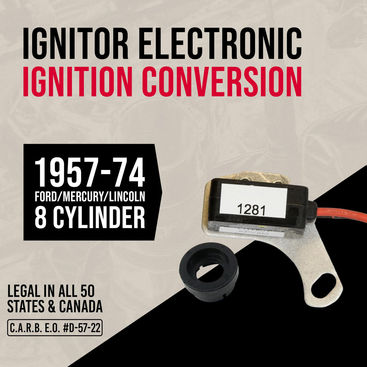 Pertronix close-up of Hall Effect sensor highlighting precise timing benefit